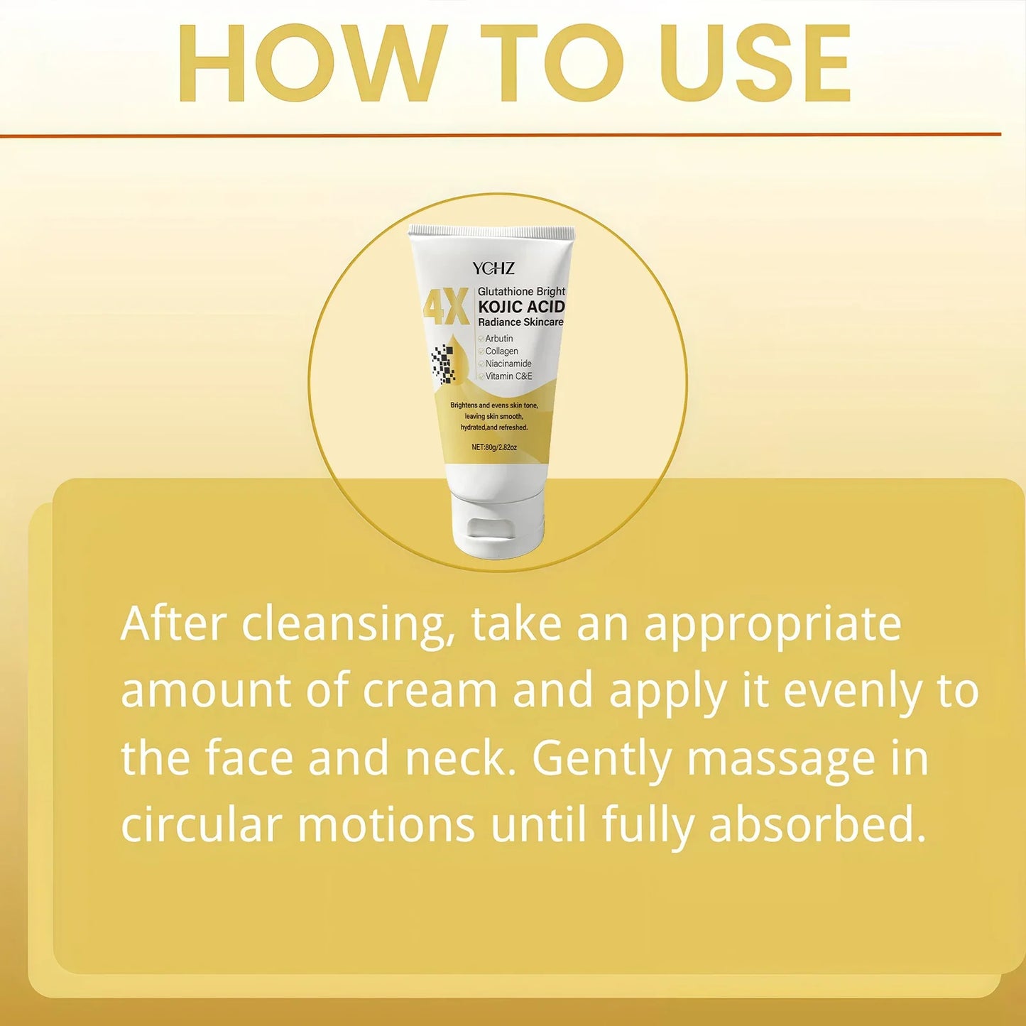 Kojic Acid Face Cream Evens Out Skin Tone, Eliminates Dark Spots and Dullness - Non-Greasy, Suitable for Both Men and Women - Whitening and Moisturizing Cream, for Day and Night Use