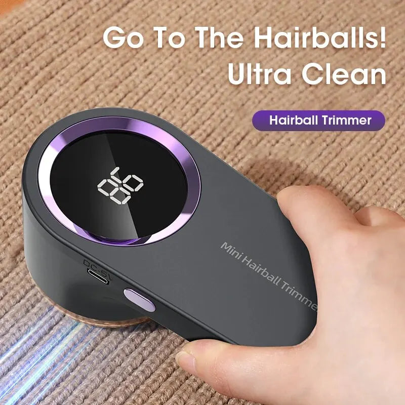 Lint Remover for Clothing LED Digital Electric Pellet Fluff Remover USB Rechargeable Fuzz Fabric Shaver Sweater